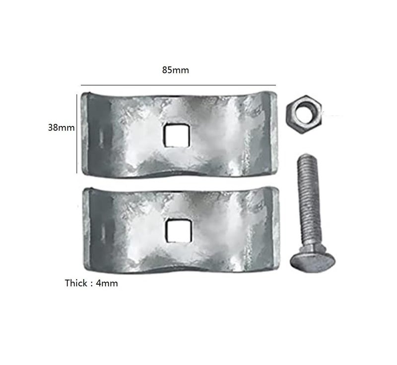 Dailydanny 10 Set Chain Link Fence Panel Clamps 1-3/8"" Dog Kennel Panel Clamp for Round Pipe Panel Frame - Image 4